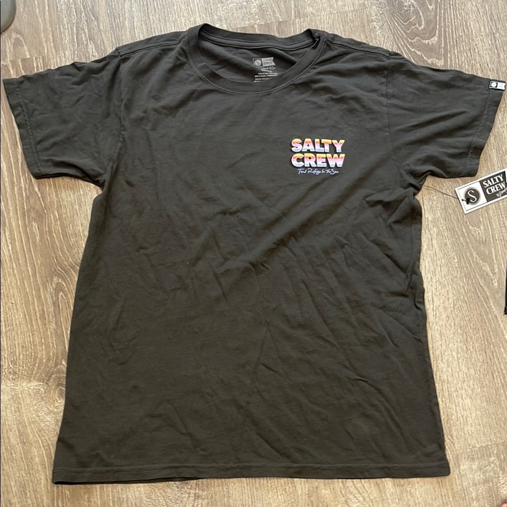 Salty Crew Multicolor Logo Black Tee